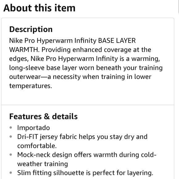 Nike Pro Hyperwarm Infinity Women's Running Top - Picture 2 of 8